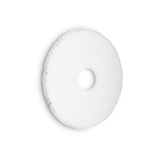 White Matt Rondo 95 Wall Mirror by Zieta