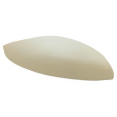 White Matte Glaze Large Free Form Shape Platter, Italy, Contemporary