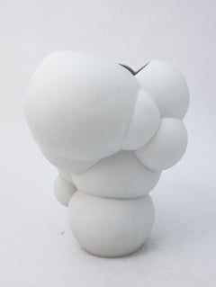 Vase en porcelaine blanche mate avec bulles Cloud Rosenthal, Allemagne