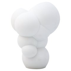 White Matte Porcelain Vase with Bubbles Cloud Rosenthal, Germany