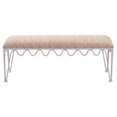 Panchina "Méandre" bianca di Design Frères in COM