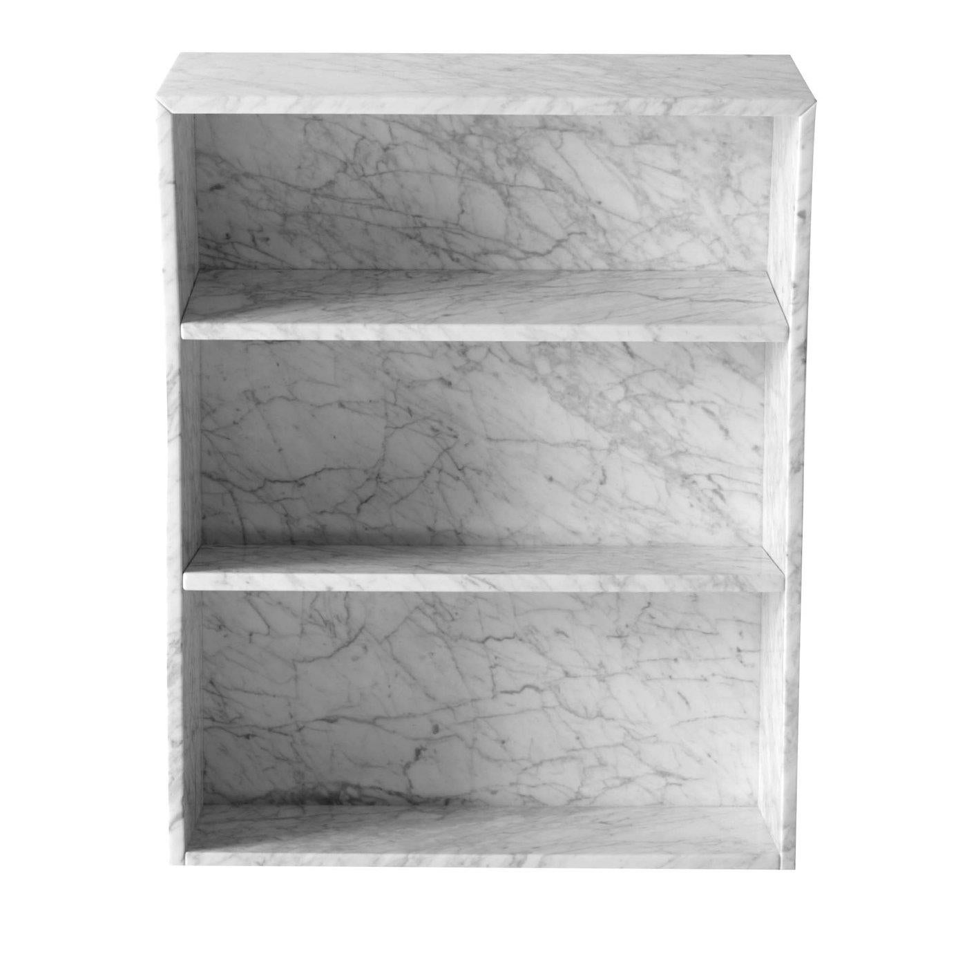 marble bookshelf