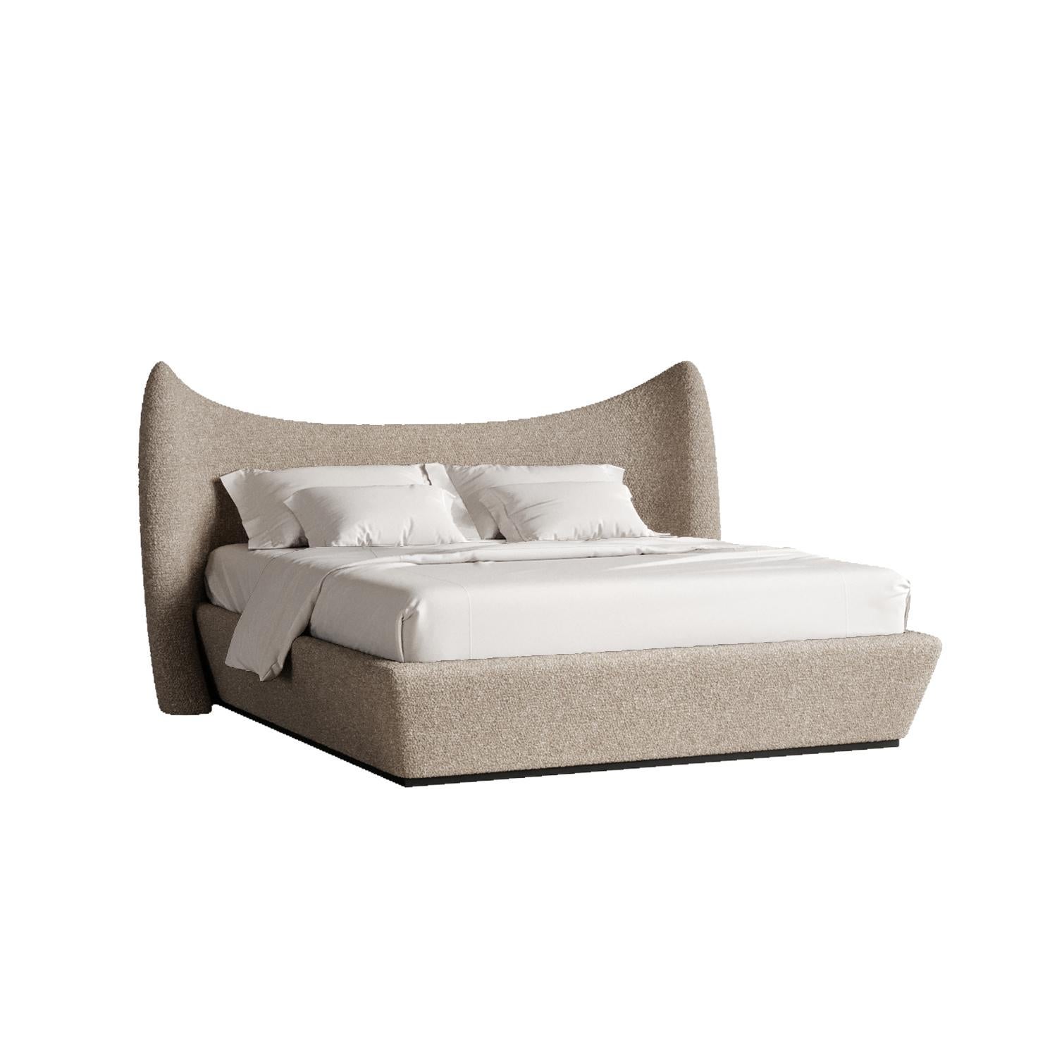 White Memory Sofa by Plyus Design
Dimensions: D 235 x W 245 x H 125 cm
Materials:  Wood, HR foam, polyester wadding, fabric upholstery
Also available in a variety of colors. 

“Memory” Bed.
Collection 
