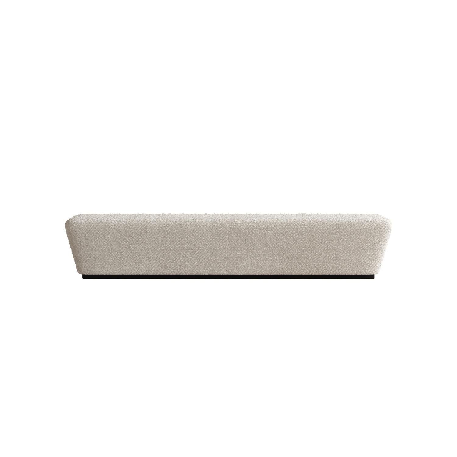White Memory Bench by Plyus Design
Dimensions: D 42 x W 200 x H 38 cm
Materials:  Wood, HR foam, polyester wadding, fabric upholstery
Also available in a variety of colors. 

“Memory” bench.
Collection 