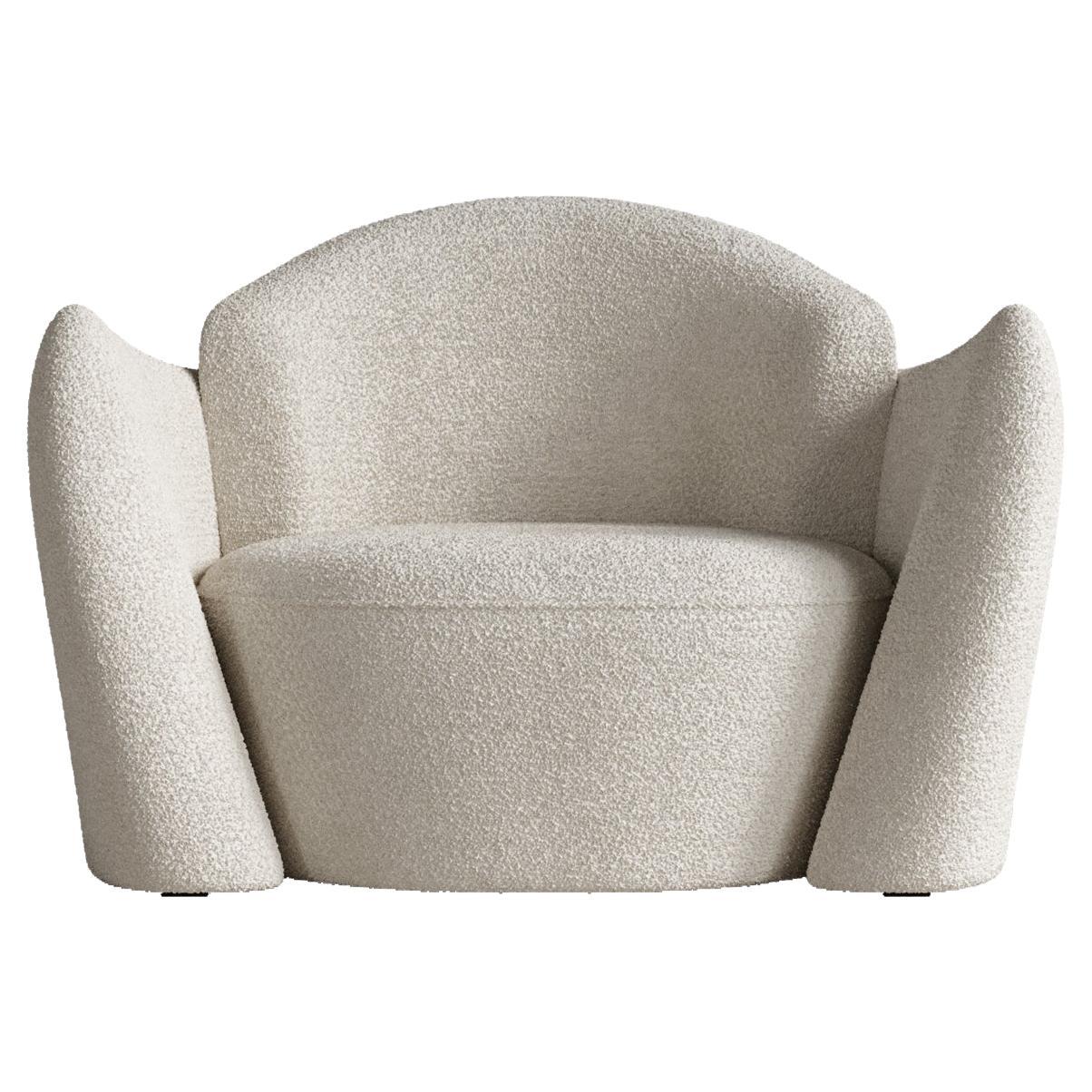 Chaise à mémoire blanche par Plyus Design en vente
