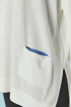 White merinos sweater with pocket on both side  Paul Smith Black New with tag