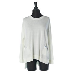 White merinos sweater with pocket on both side  Paul Smith Black New with tag