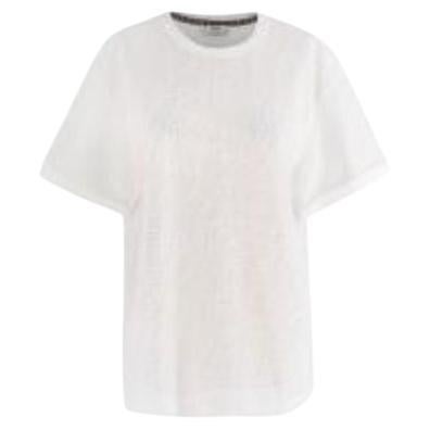 White mesh FF Wave T-shirt For Sale