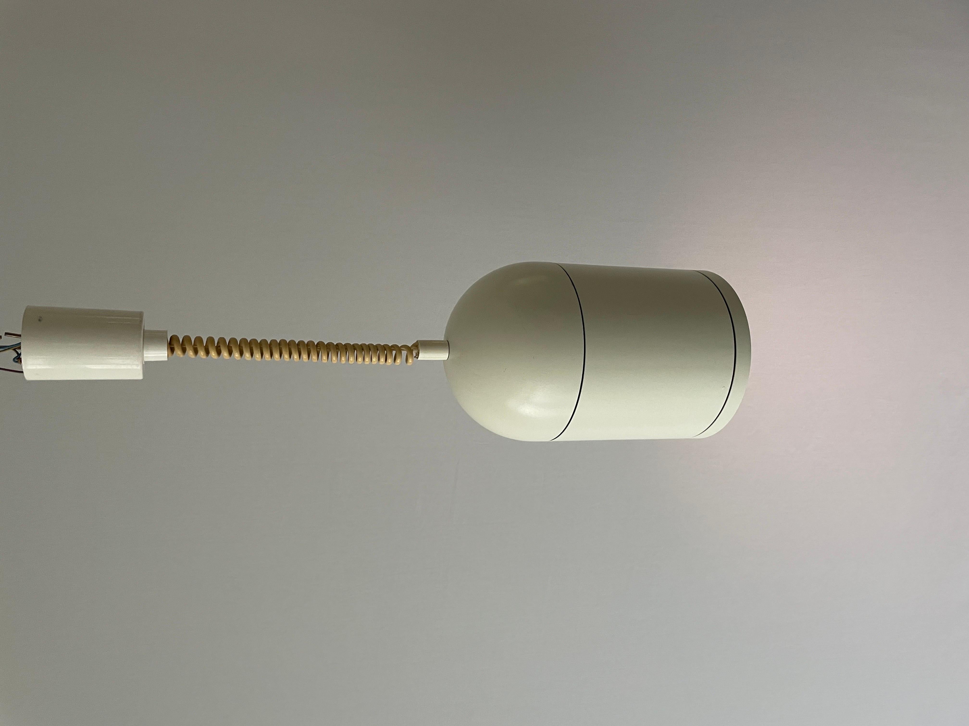 Lampada a sospensione regolabile in metallo bianco di BEGA, anni '60, Germania in vendita 8