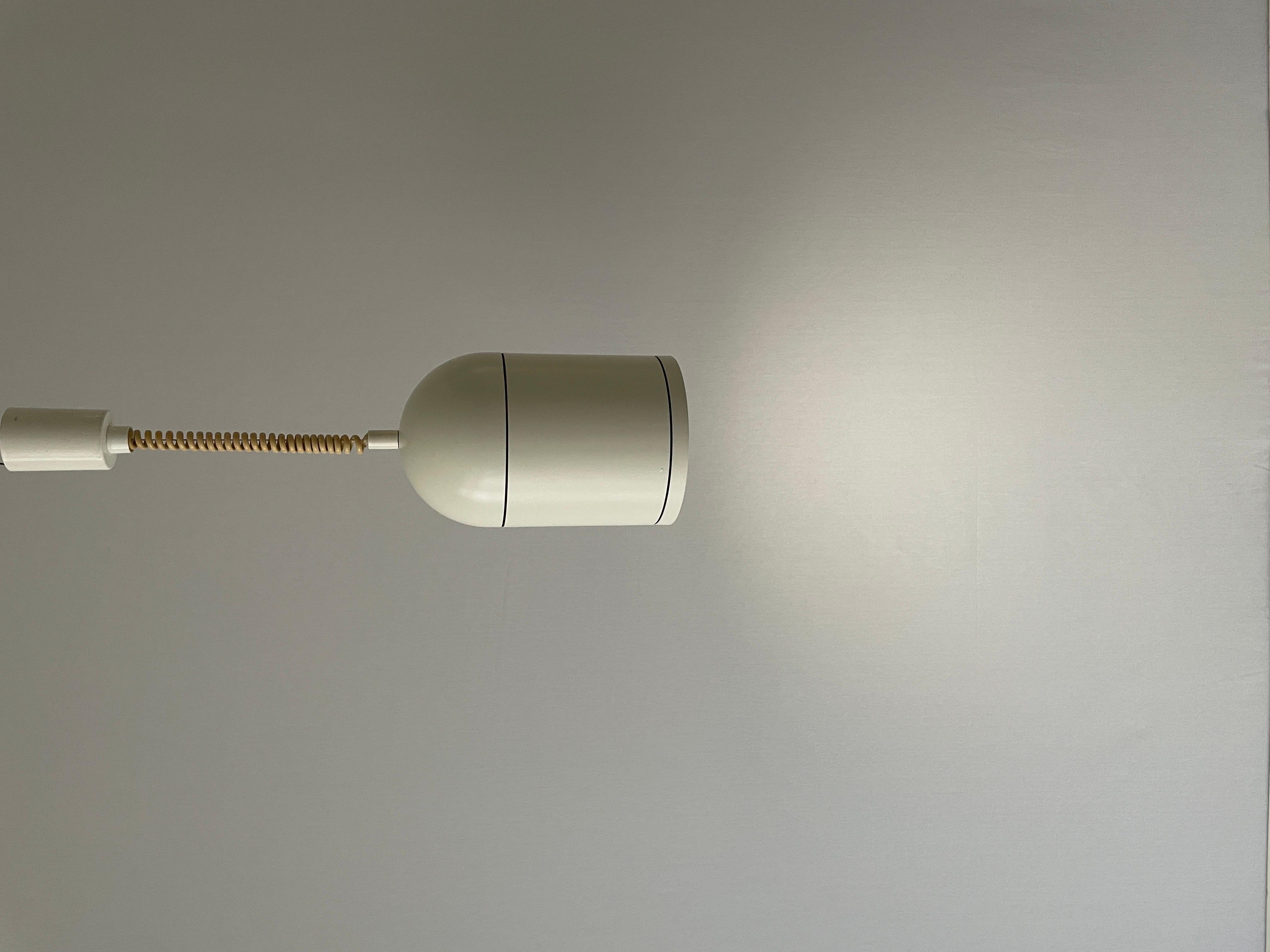 Lampada a sospensione regolabile in metallo bianco di BEGA, anni '60, Germania in vendita 9