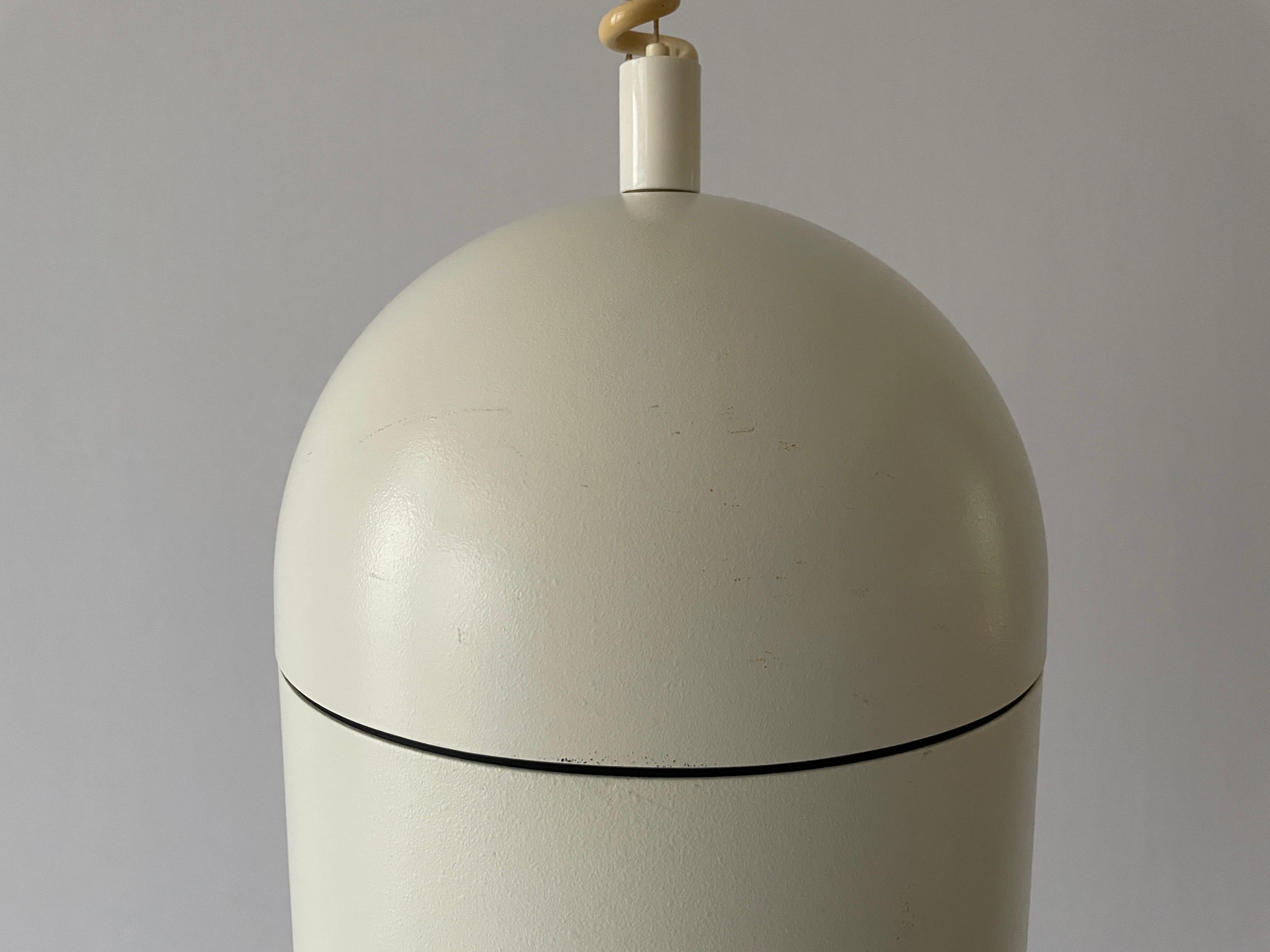 White Metal Adjustable Pendant Lamp by BEGA, 1960s, Germany For Sale 4