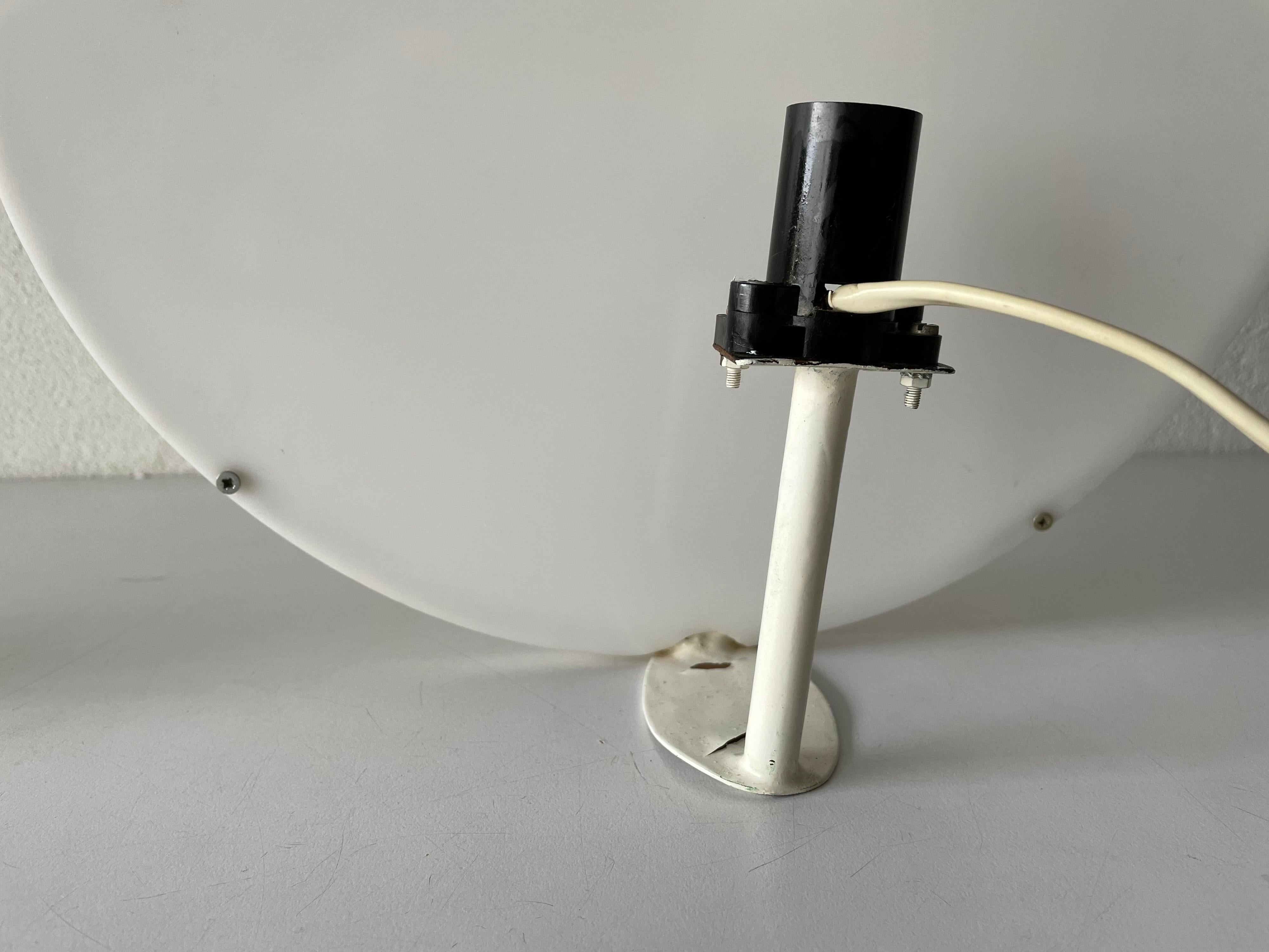 Lampe de bureau bicyclette en métal blanc par Zicoli, 1970, Italie en vente 5