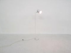 White Metal Floor Lamp, 1960's
