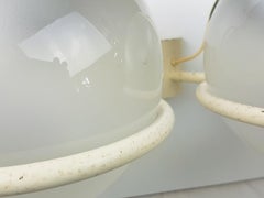 White Metal, Glass 1960 Mod. 238/2 Sconce by Gino Sarfatti for Arteluce
