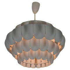 White Metal Hanging Lamp by Thorsten Orrling for Temde, 1960s