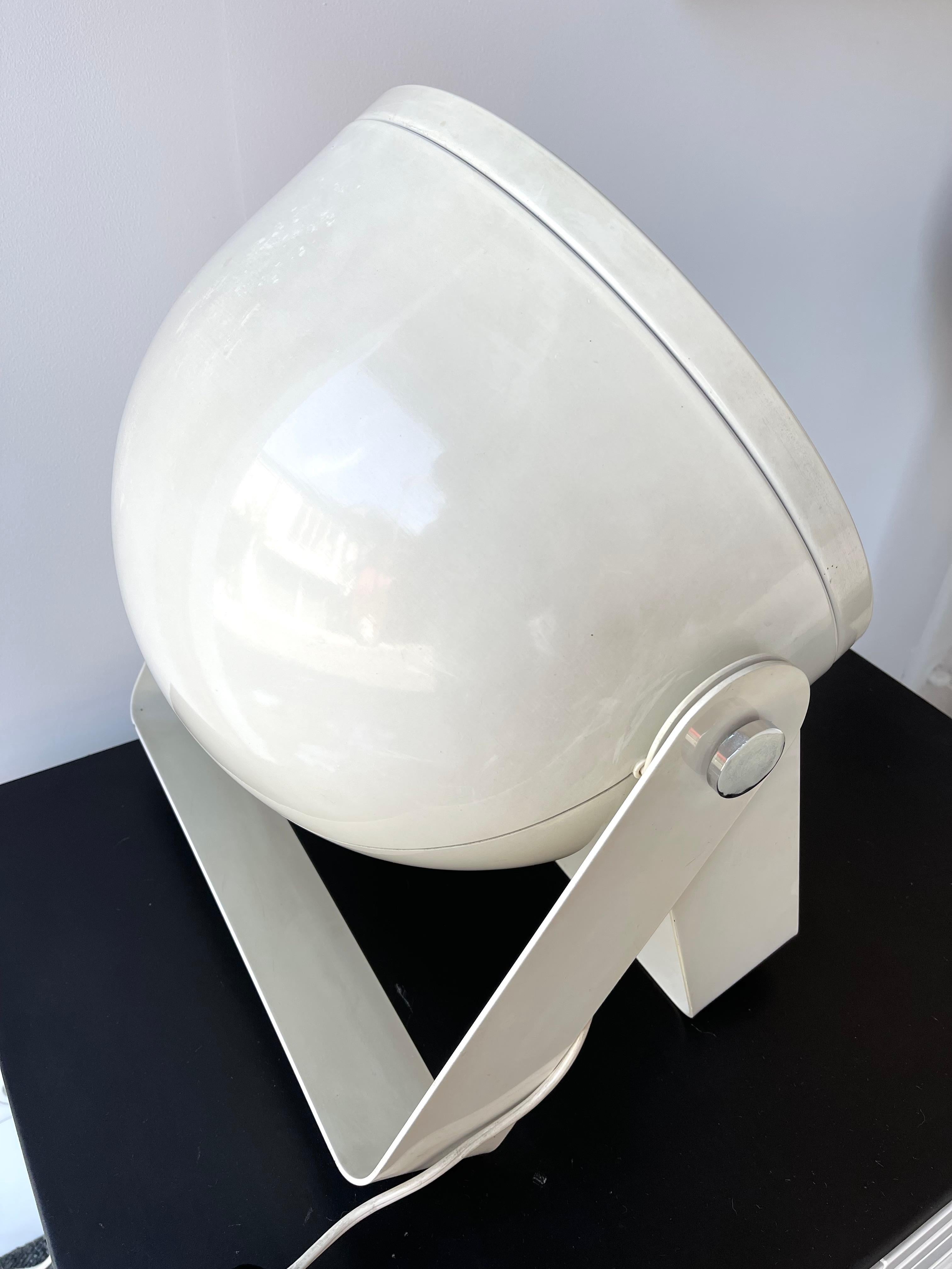 Lampe d'appoint en métal blanc laqué par Targetti Sankey, Italie, 1970 en vente 3