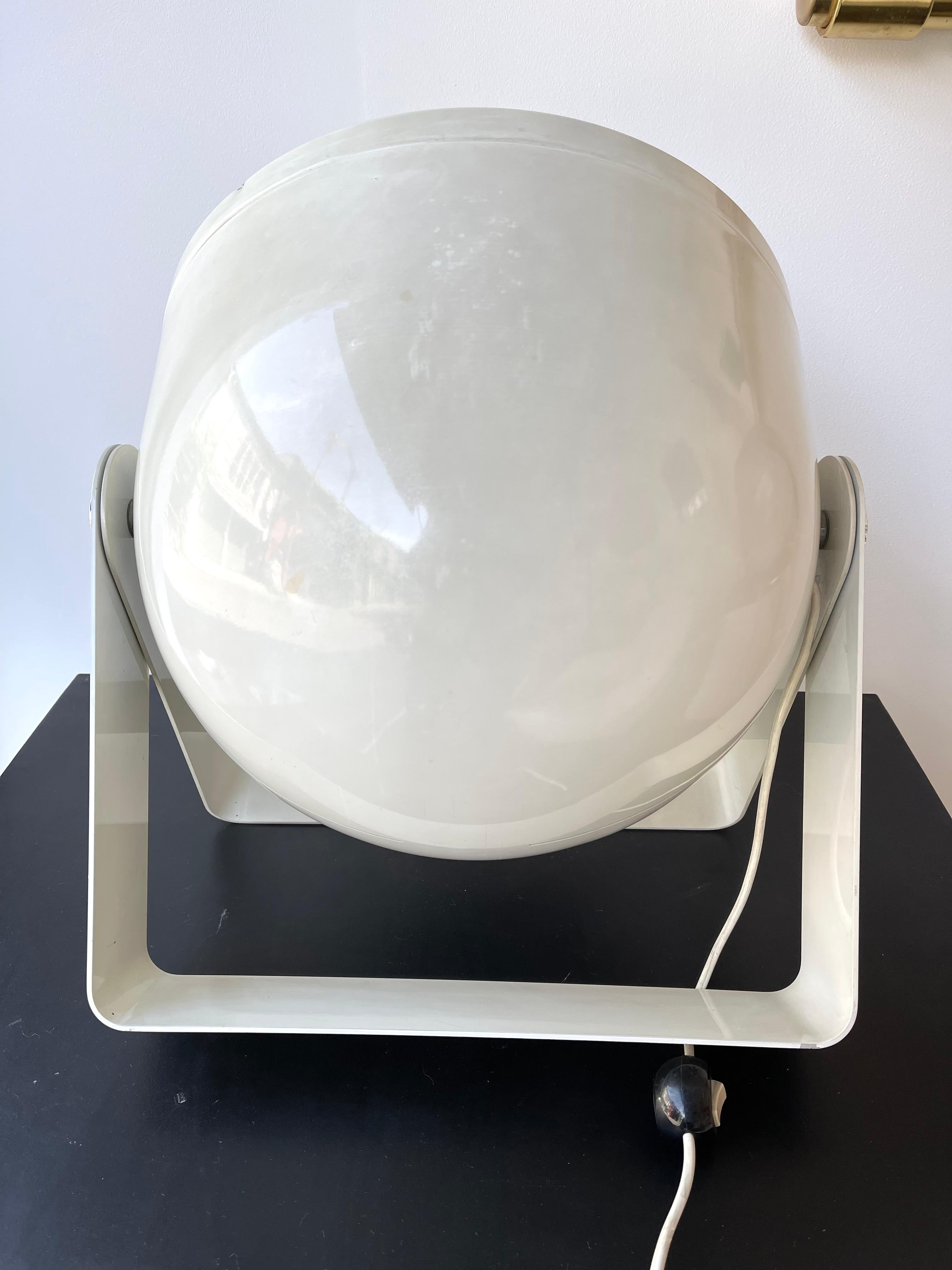 Lampe d'appoint en métal blanc laqué par Targetti Sankey, Italie, 1970 en vente 4
