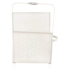 White Metal Magazine Holder by Mathieu Matégot, circa 1950