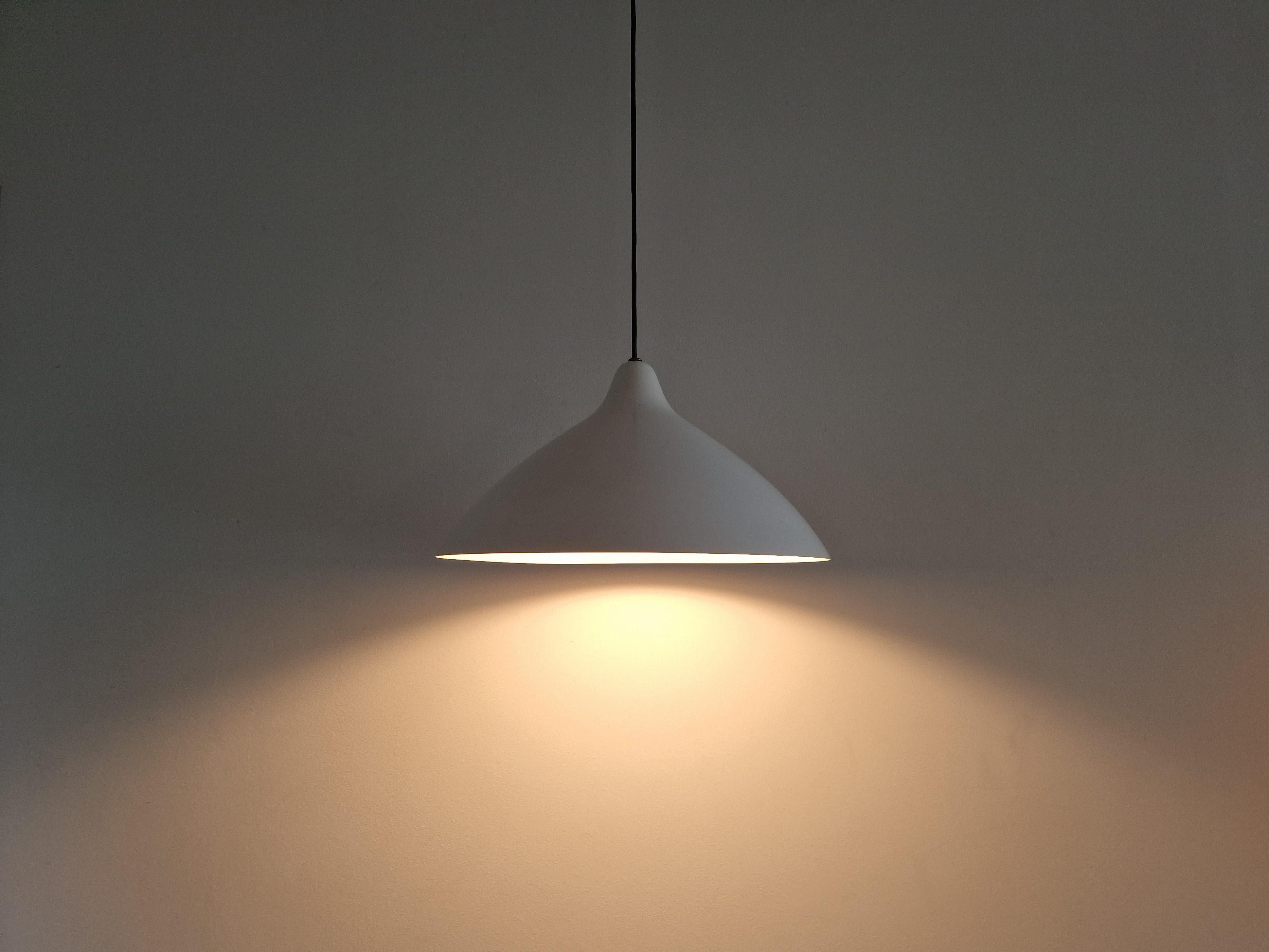 Metal White metal pendant lamp by Lisa Johansson-Pape for Stockmann-Orno, Finland For Sale