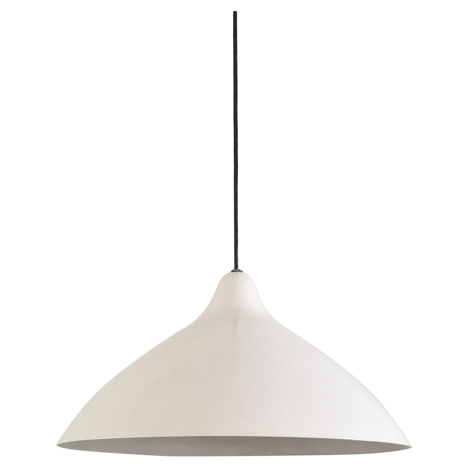 Lampe à suspension en métal blanc de Lisa Johansson-Pape pour Stockmann-Orno, Finlande