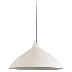 Lámpara colgante de metal blanco de Lisa Johansson-Pape para Stockmann-Orno, Finlandia