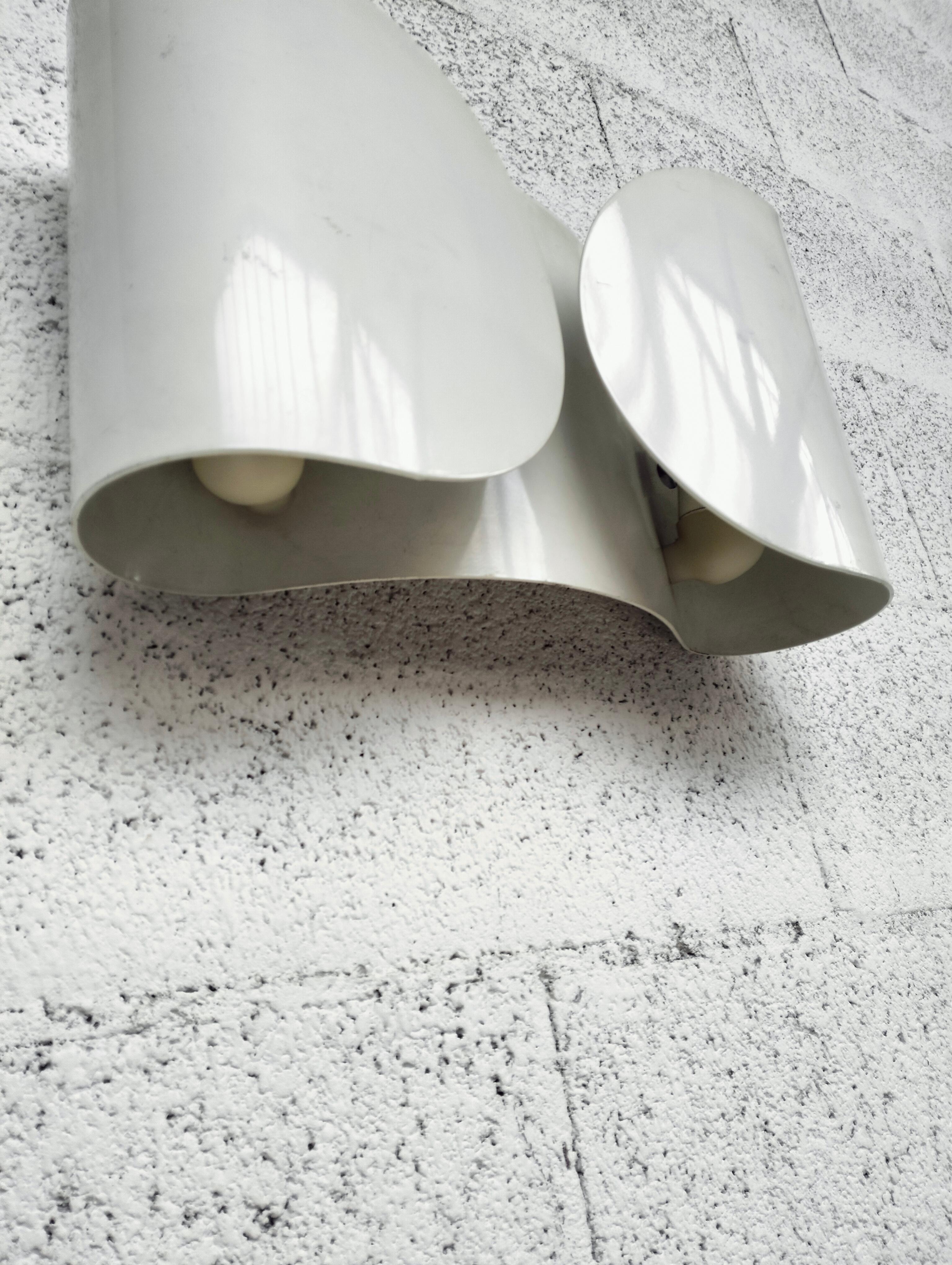 White metal sconce, applique Foglio by Afra e Tobia Scarpa for Flos 60s, 70s For Sale 2