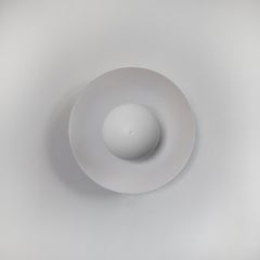 White Metropolis Sculptural Brass and Glass Wall Sconce by Jan Garncarek