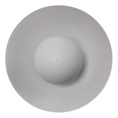 Aplique escultórico de latón y cristal Metropolis blanco de Jan Garncarek