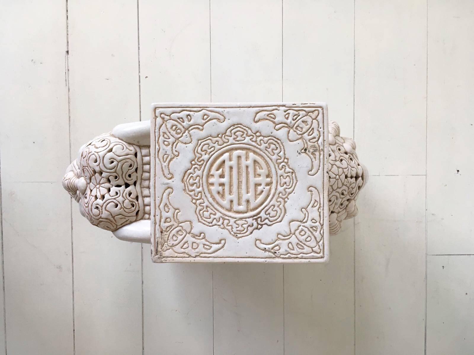 elephant end tables ceramic