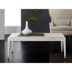 White Mid Century Coffee Table