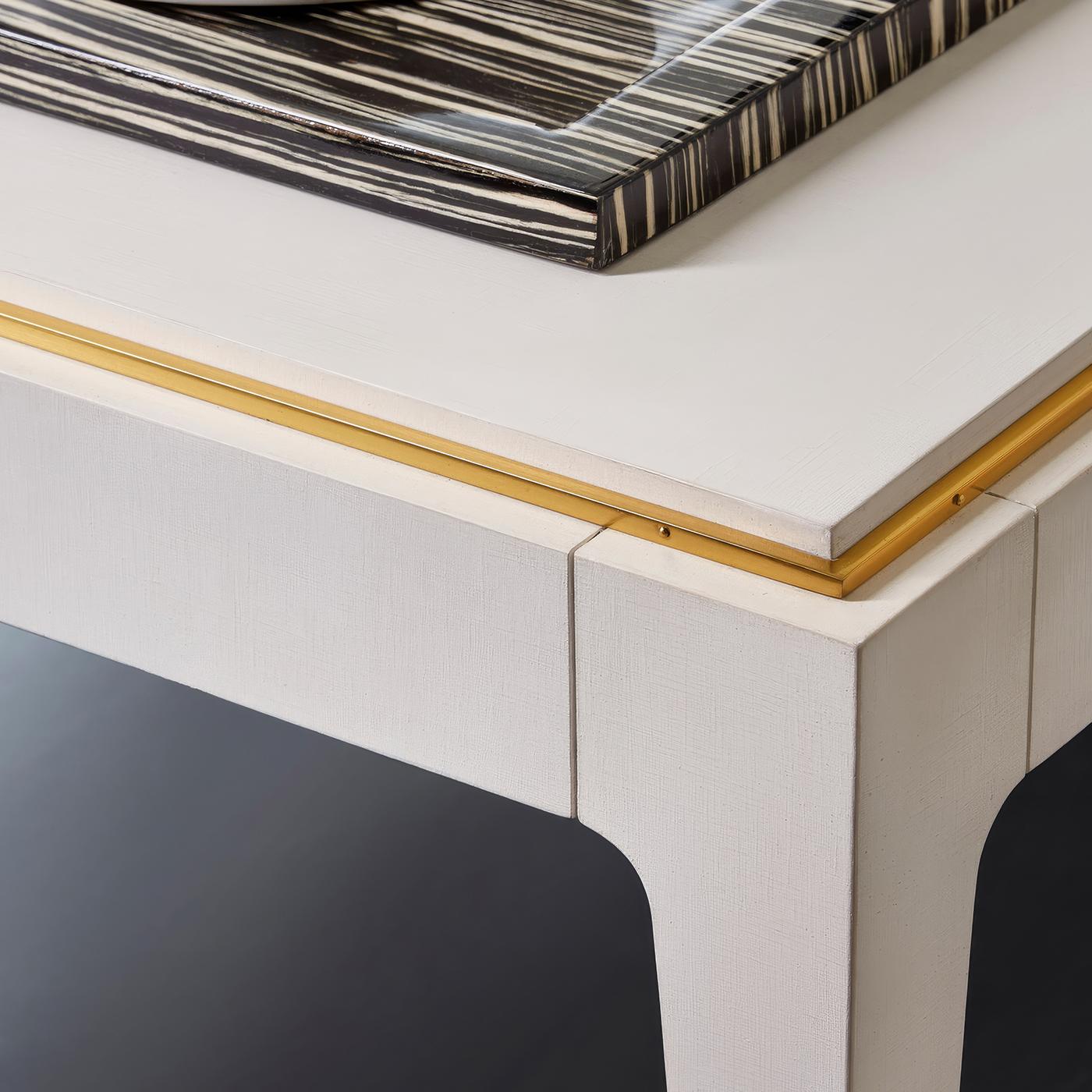 Mid-Century Modern Table basse mid century blanche en vente