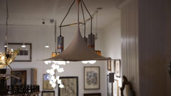 White Mid-Century Modern Pendant Light Fixture