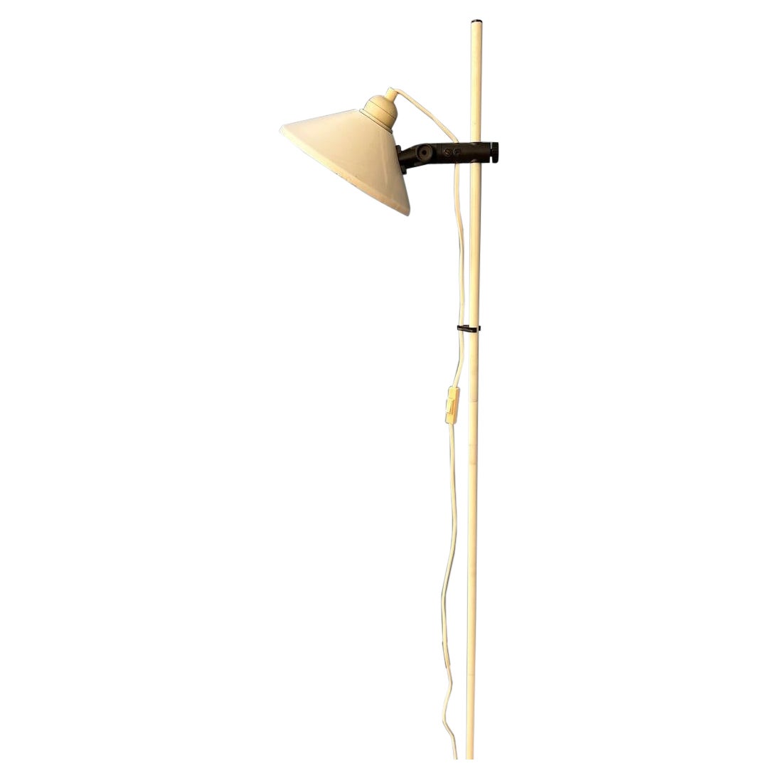 White Mid Century Space Age Woja Floor Lamp