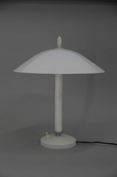 White Mid-Century Table Lamp, 1950s