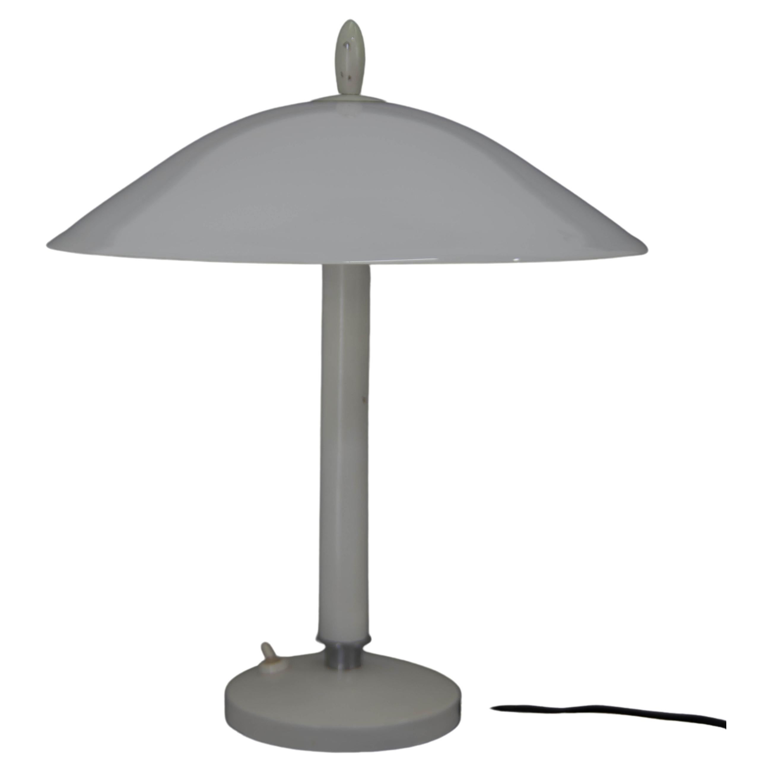 White Mid-Century Table Lamp, 1950s