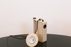 White 'Minibox' Table Lamp, Gae Aulenti & Piero Castiglioni for Stilnovo, 1980s