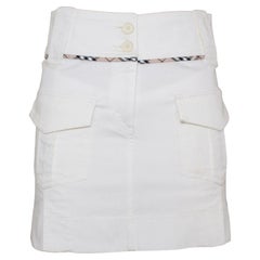 Burberry London White miniskirt size 36