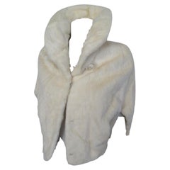 White Mink Fur Jacket Bolero