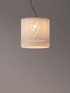 White Moaré Lm Pendant Lamp by Antoni Arola