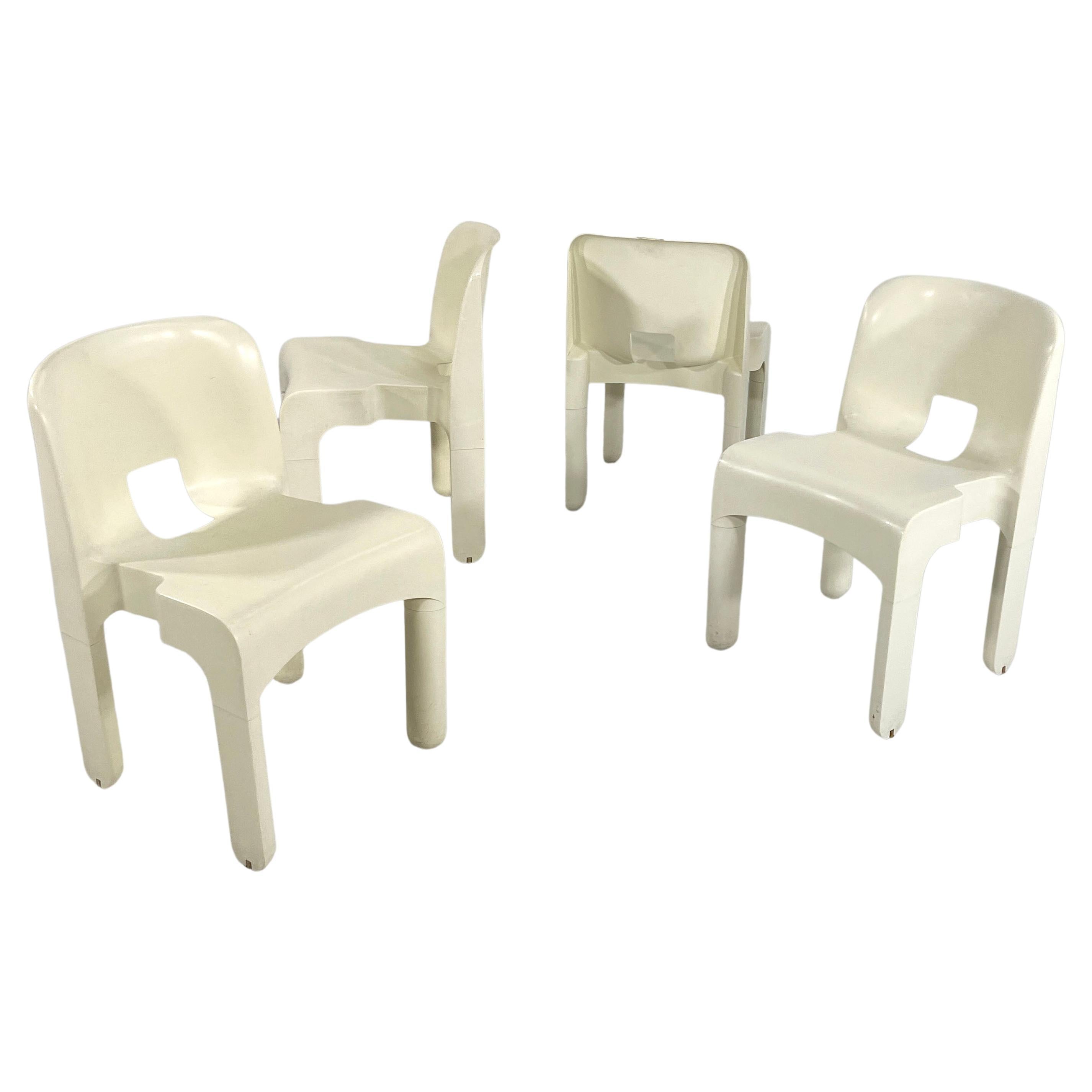 White Model 4867 Universale Chair by Joe Colombo for Kartell, 1970s