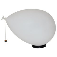 White Modern Vintage Balloon Flush Mount by Yves Christin Bilumen, Italy, 1980s