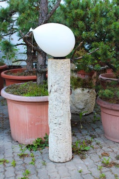 White Modern Vintage Balloon Flush Mount by Yves Christin Bilumen, Italy, 1980s