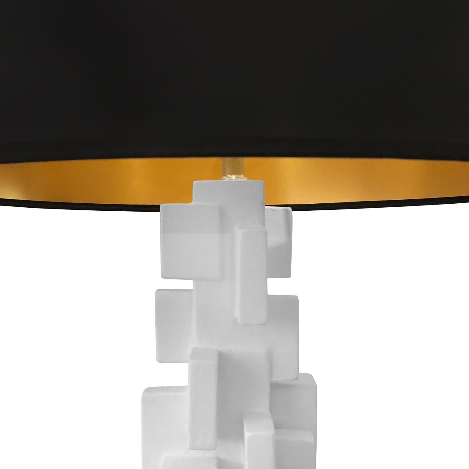 American White Modernist Floor Lamp by Dan Schneiger