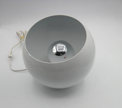 White Modernist Swivelier Eyeball Portable Lamp