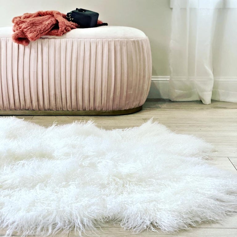 White Mongolian Fur Throw Rug For Sale at 1stDibs throw rug on sale