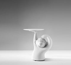 White Monkey Side Table by Jaime Hayon