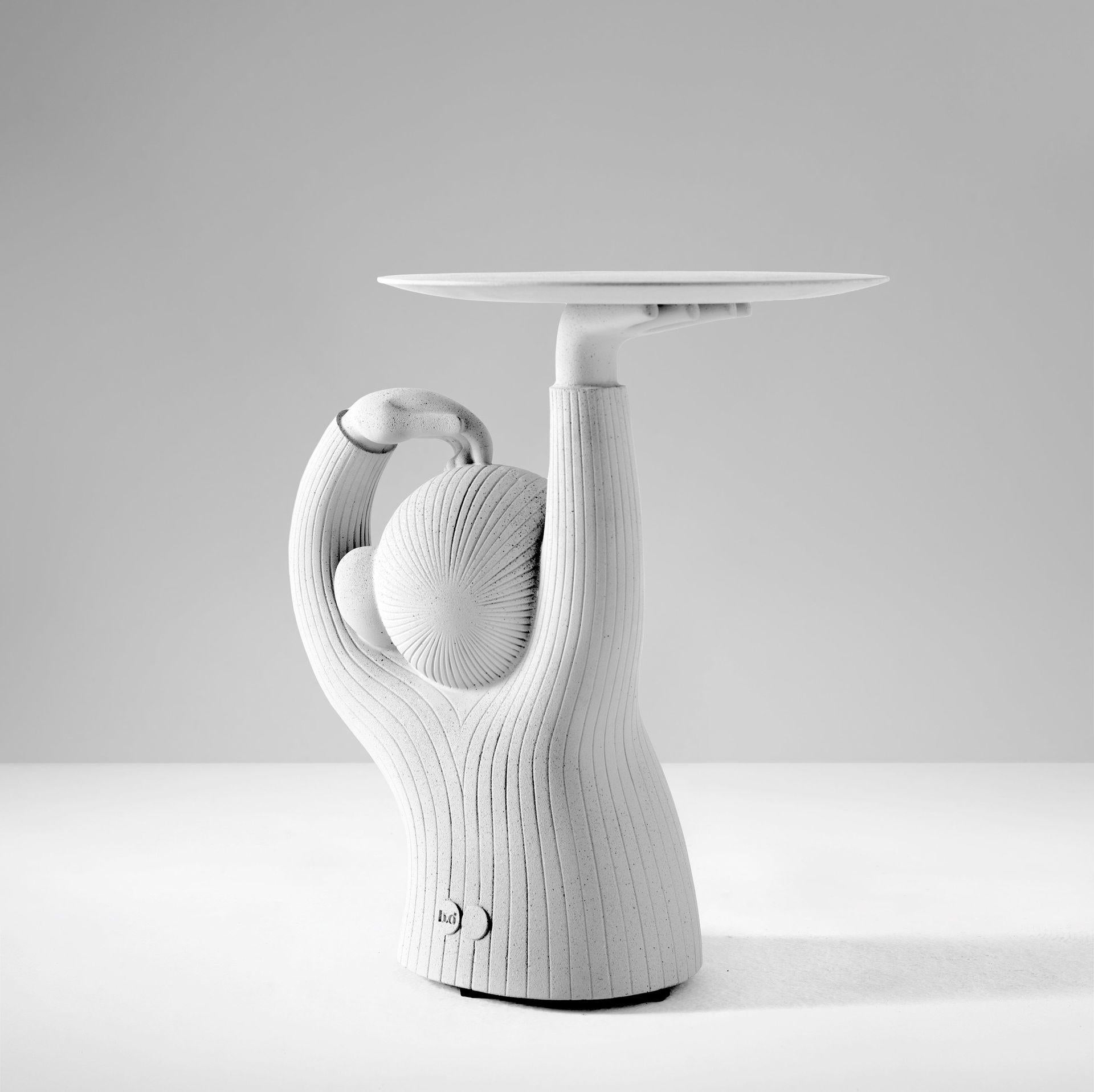 Modern White Monkey Side Table by Jaime Hayon