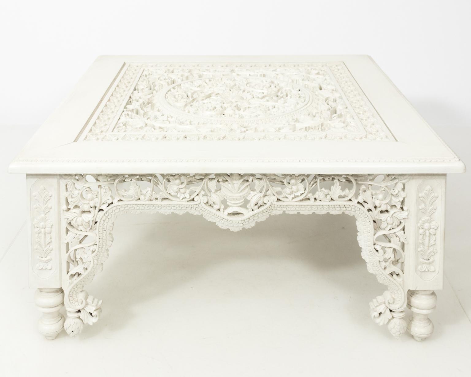 White Moroccan Coffee Table 3