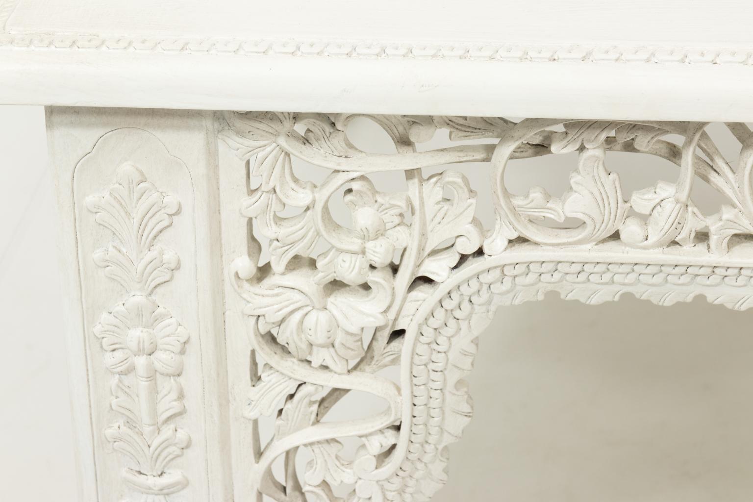 Table basse marocaine blanche 4