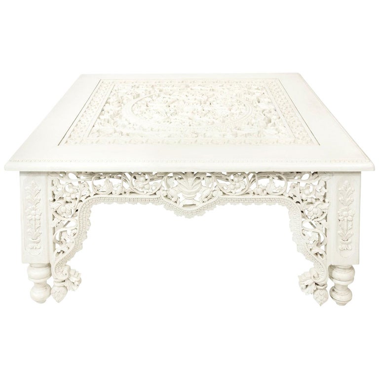 White Moroccan Coffee Table at 1stDibs